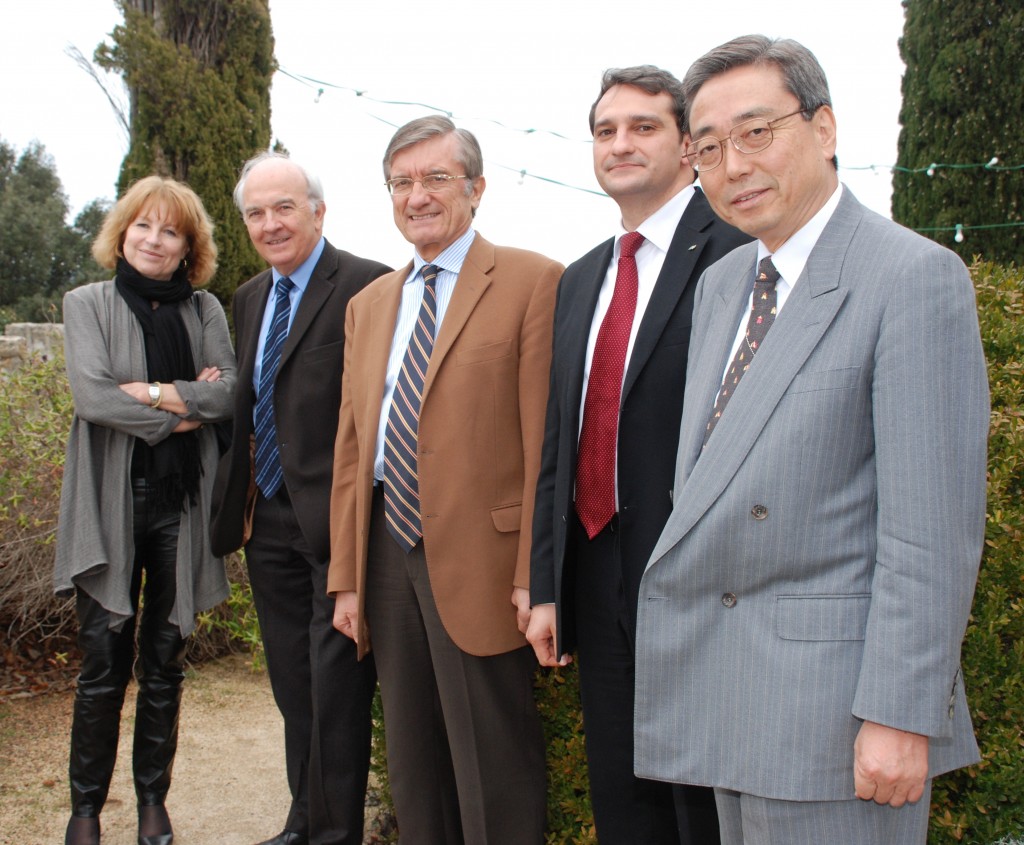 Left to right: Pascale Amenc-Antoni, Jean-François Bigay, Jean-François Cousinié, Patrick Blanes and Director-General Ikeda.