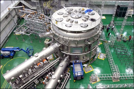 The Korean superconducting tokamak KSTAR.
