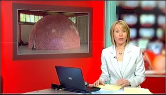 The inflatable gateway to the solar system made it to the BBC newsdesk.