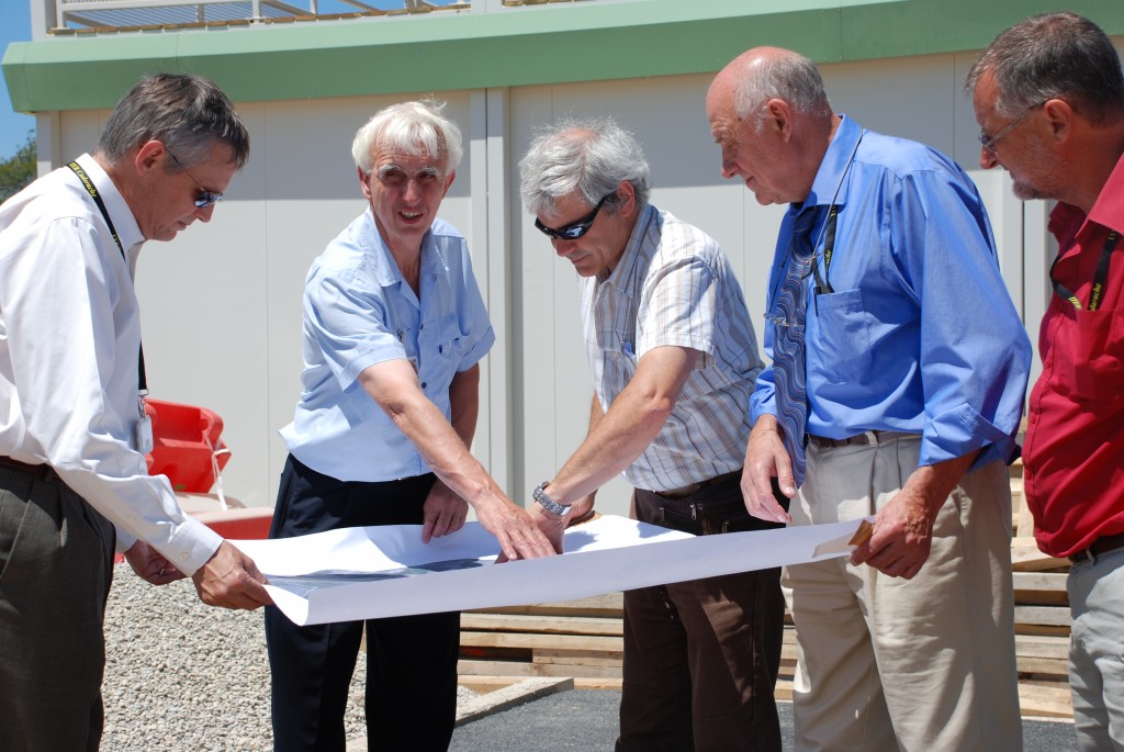 Plan becomes reality: Frank Briscoe's first visit to the ITER site. (Click to view larger version...)