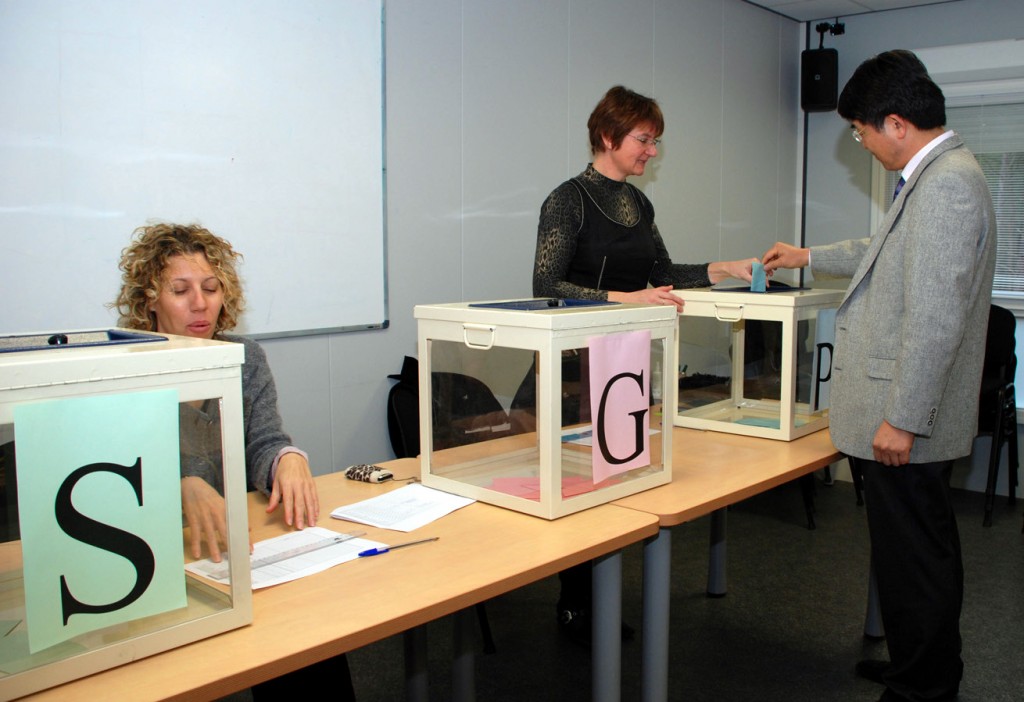 The first ITER Staff Committee election in January 2008.