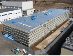 The poloidal field coil manufacturing building, Satellite Tokamak program, Naka, Japan. (Click to view larger version...)
