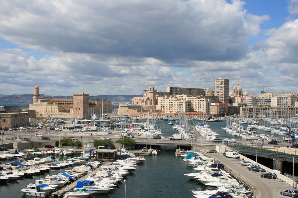 The Vieux-Port in Marseille (800,000 inhabitants), the most cosmopolitan of all French cities. (Click to view larger version...)